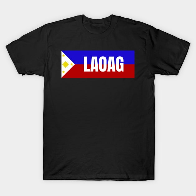 Laoag City in Philippines Flag T-Shirt by aybe7elf